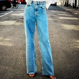 90's full length jeans zara